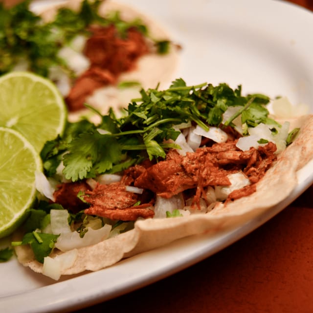 119. Beef, Chicken or Bean Taco.