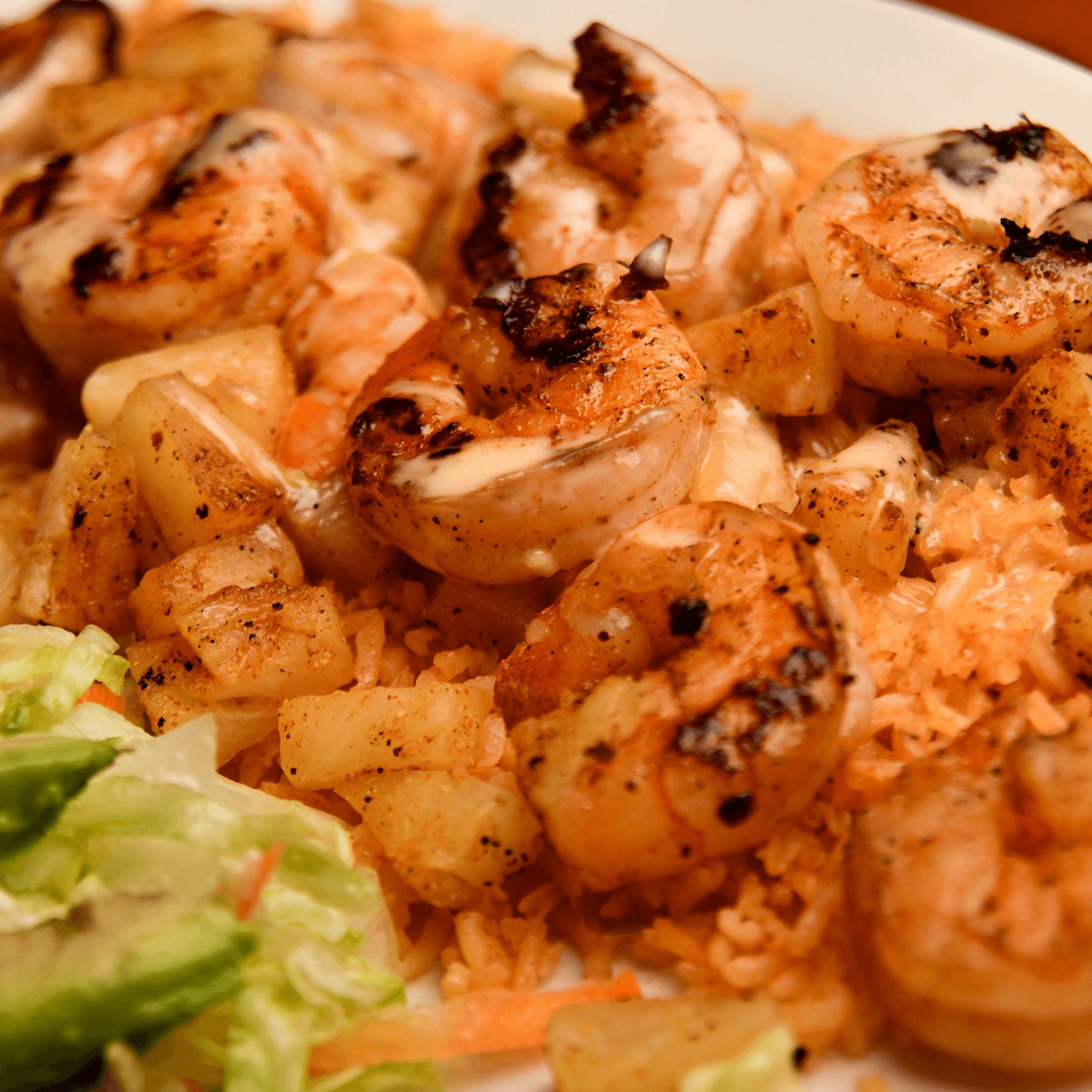 97. Camarones Con Piña.