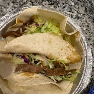 120. Beef Soft Taco Lunch