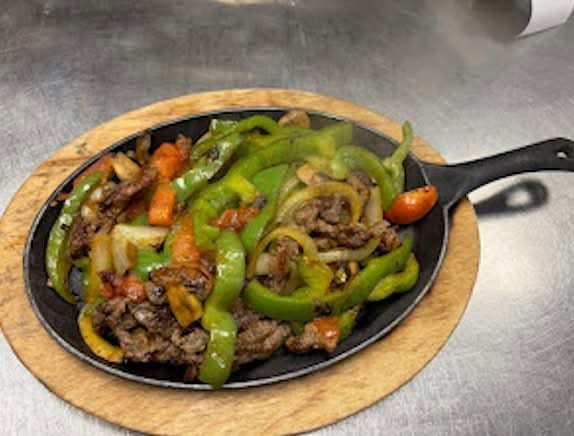 Sirloin Steak Fajitas.